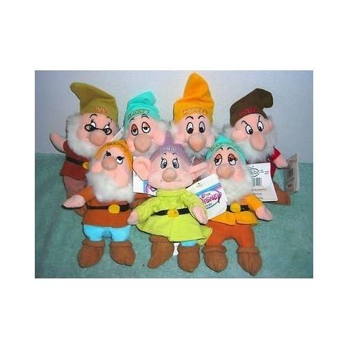 디즈니 Disney Store Snow Whites Seven Dwarfs 8 Plush Bean Bags