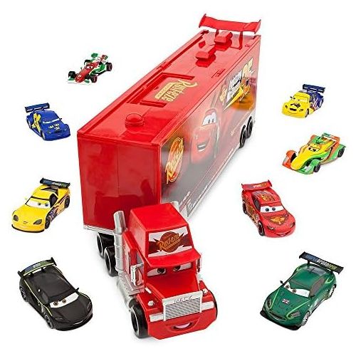 디즈니 Disney  Pixar CARS Movie 10-Piece Playset Exclusive 1:48 Mack Die Cast Carrier Ultimate Gift Set