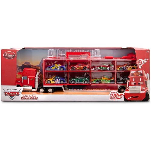 디즈니 Disney  Pixar CARS Movie 10-Piece Playset Exclusive 1:48 Mack Die Cast Carrier Ultimate Gift Set