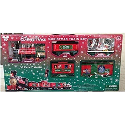 디즈니 Disney Park 30 piece Christmas Train Set with Mickey, Goofy, Duffy, Chip and Dale