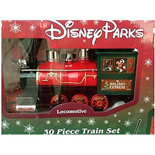 디즈니 Disney Park 30 piece Christmas Train Set with Mickey, Goofy, Duffy, Chip and Dale
