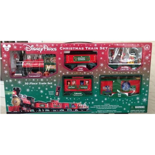 디즈니 Disney Park 30 piece Christmas Train Set with Mickey, Goofy, Duffy, Chip and Dale