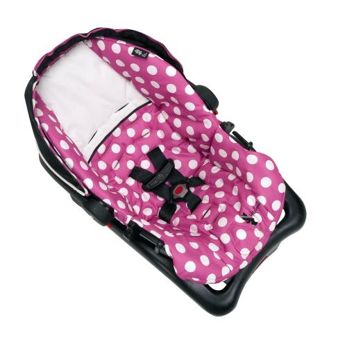 디즈니 Disney Baby Minnie Mouse Light N Comfy Luxe Infant Car Seat, Minnie Dot (Discontinued by Manufacturer)