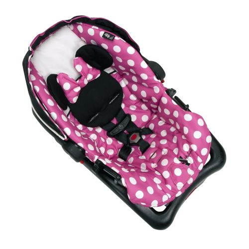 디즈니 Disney Baby Minnie Mouse Light N Comfy Luxe Infant Car Seat, Minnie Dot (Discontinued by Manufacturer)