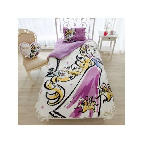 디즈니 Disney Rapunzel duvet cover, sheets, pillow case three-piece set single