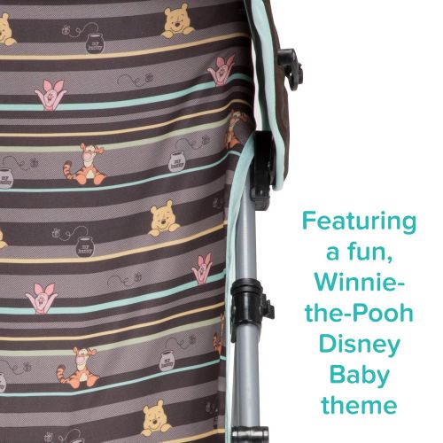 디즈니 Disney Baby Winnie-the-Pooh Umbrella Stroller with Canopy (My Hunny Stripes)
