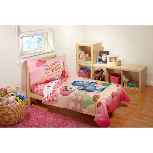 디즈니 Disney Minnie Hearts & Bows 4-Piece Toddler Set,fits, Standard Toddler Mattress (52 x 28 x 8)