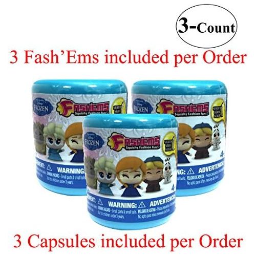 디즈니 Frozen Disney FROZEN FashEms Blind Pack Capsule - 3 Pack (3 Random Mashems Capsules per order) Series-1