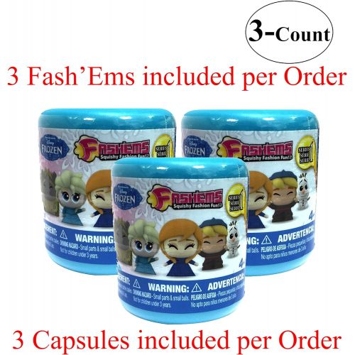디즈니 Frozen Disney FROZEN FashEms Blind Pack Capsule - 3 Pack (3 Random Mashems Capsules per order) Series-1