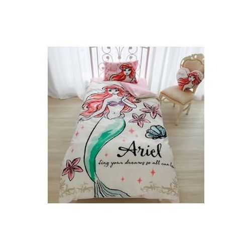 디즈니 Disney Ariel duvet cover, sheets, pillow case three-piece set Japanese-style single