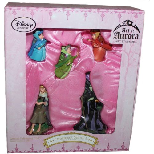 디즈니 DISNEY Art of Aurora Ornament Set of 5 Sleeping Beauty Limited Edition of 1000 Disney Store