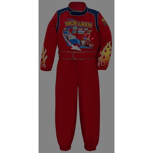 디즈니 Disney Store Cars 2 Lightning McQueen Costume Size Large 10 Light Up Racing Suit