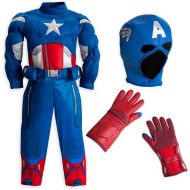 Disney Interactive Studios Disney StoreMarvel The Avengers Captain America Muscle Costume Size XS 4 (4T)