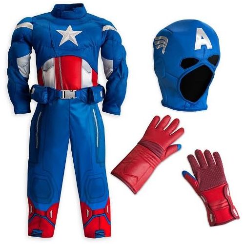 디즈니 Disney Interactive Studios Disney StoreMarvel The Avengers Captain America Muscle Costume Size XS 4 (4T)
