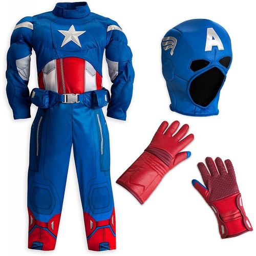 디즈니 Disney Interactive Studios Disney StoreMarvel The Avengers Captain America Muscle Costume Size XS 4 (4T)