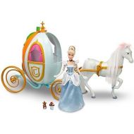 Disney Princess Cinderella Carriage Pumpkin Coach wFull-Size 12 Doll & Royal Horse