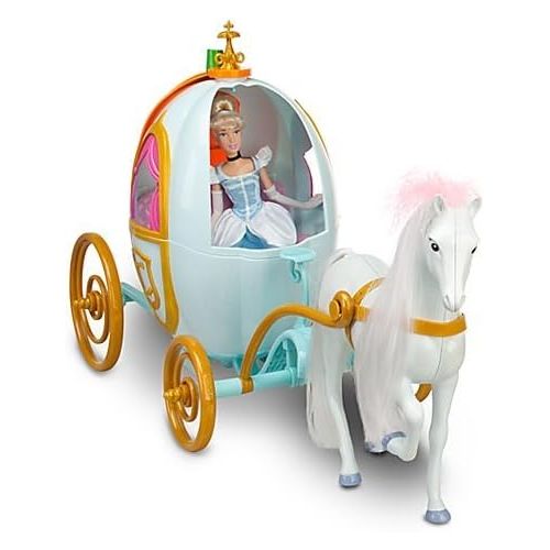 디즈니 Disney Princess Cinderella Carriage Pumpkin Coach wFull-Size 12 Doll & Royal Horse