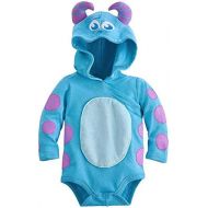 Disney Sulley Monsters Inc. Baby Halloween Costume Bodysuit Hooded Size 9-12 Months