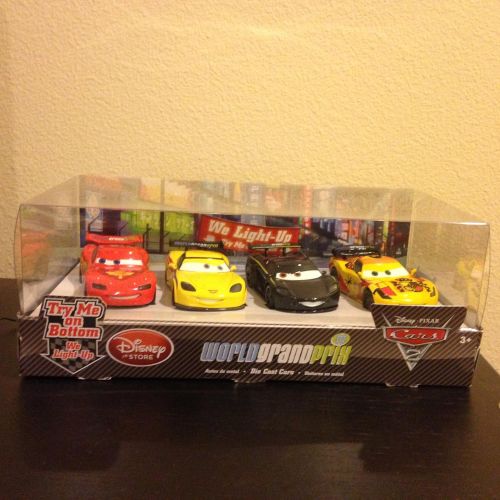 디즈니 Cars Disney  Pixar CARS 2 Movie Exclusive 148 LightUp Die Cast Car 4Pack Set #2 M...