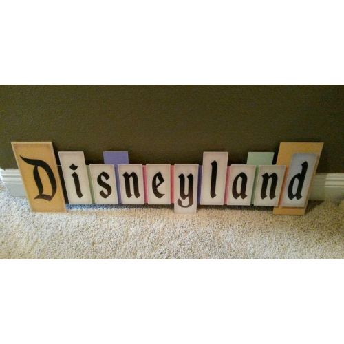 디즈니 Walt Disney Disneyland Wall Sign Plaque Vintage Park Entrance Marquee New