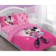 Disney Minnie Happy Helper Twin Comforter Set w/Fitted Sheet