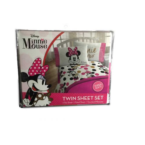 디즈니 Disney Minnie Mouse 2 Cute Twin Sheet Set