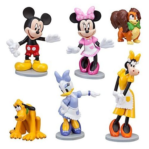 디즈니 Disney Minnies Pet Shop Minnie Mouse Figure Set -- 6-PIECES