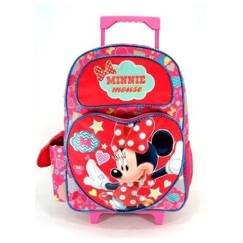 디즈니 Disney Minnie Mouse - 16 Rolling Backpack - Pretty Things 63552