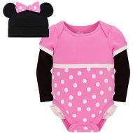Disney Store Pink Minnie Mouse Onesie Costume BodysuitHat Size 12-18 Months