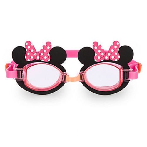 디즈니 Disney Minnie Mouse Goggles for Girls,pink with Ears,polka Dot Bows,Minnie on Corners