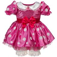 Disney Store Deluxe Pink Minnie Mouse Costume Girls Size 5 5T Sequence