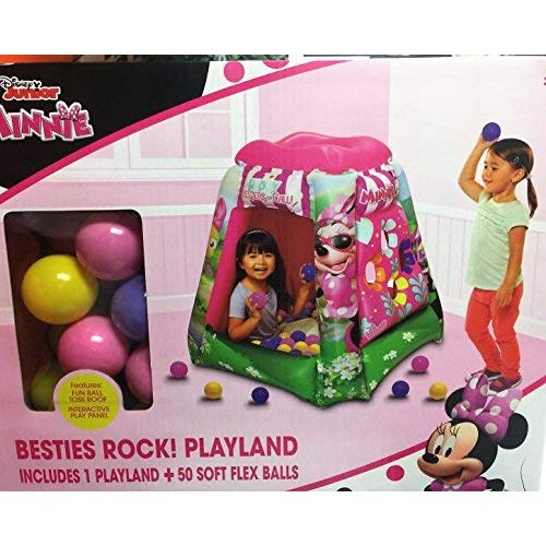 디즈니 Disney Juniors Minnie Besties Rock! Playland with 50 Soft Flex Balls