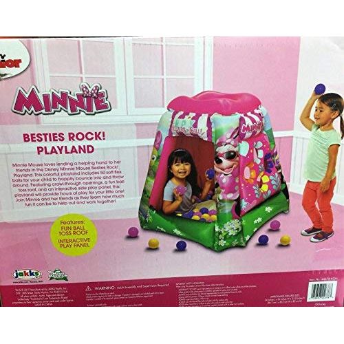 디즈니 Disney Juniors Minnie Besties Rock! Playland with 50 Soft Flex Balls