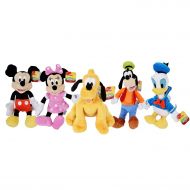 /Disney Gang 9 Bean Plush Mickey Minnie Mouse Donald Pluto Goofy - 5 Pack