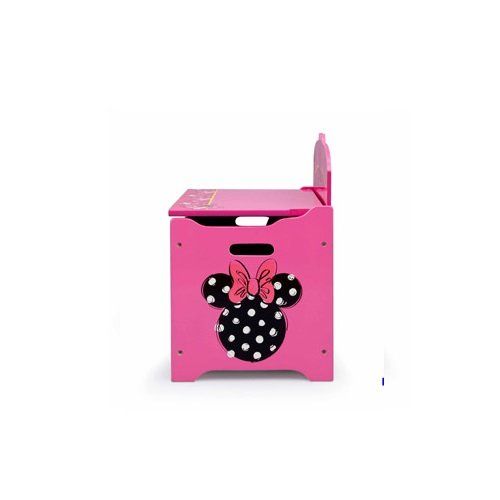 디즈니 Disney Minnie Mouse Deluxe Toy Box Chest, Pink