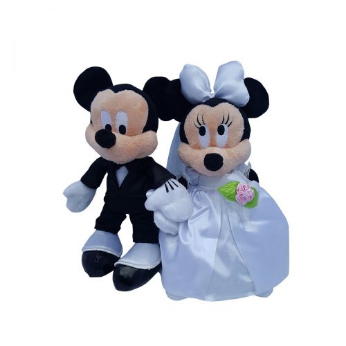 디즈니 Disney Mickey & Minnie Mouse Plush Wedding Set 9 Bride & Groom