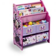 Book and Toy Organizer, Disney Book and Toy Organizer, Kids Book Organizer, Book Rack and Toy Bin, Fabric Storage Bin Bookcase Storage Chest Featuring Minnie Mouse