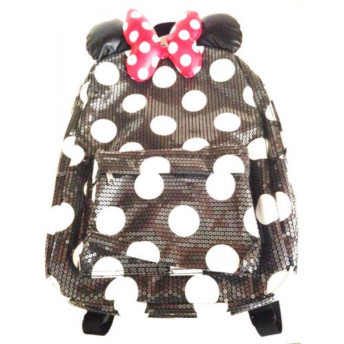 디즈니 Disney Parks Minnie Mouse Sequin Backpack Adult Size NEW