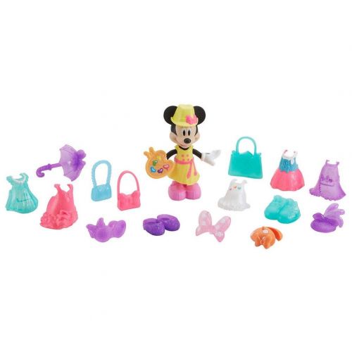 디즈니 Fisher-Price Disneys Minnie Mouse Super Styles - 19 Fashion Pieces - Snap n Pose