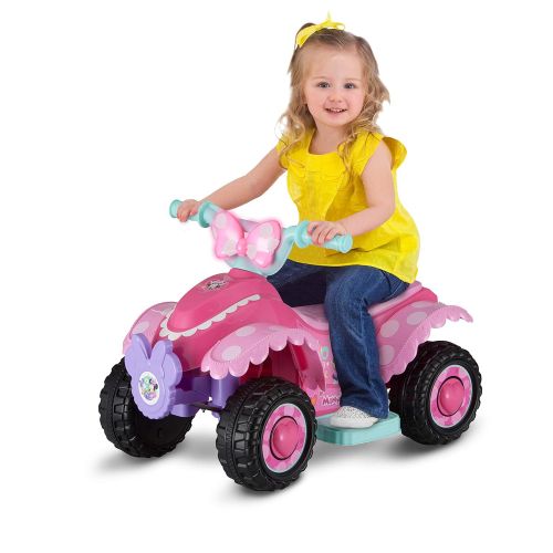 디즈니 Disney Minnie Mouse Happy Helpers 6V Battery Powered Ride-On Quad (Styles May Vary) By Dreamsales