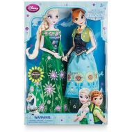 Elsa with Green Dress and Anna 12 Dolls Summer Solstice Gift Set Disney Frozen Fever