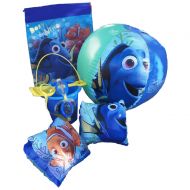 Disney Pixar Finding Nemo-Dory Ultimate Beach Gift Bundle -Beach Pail, Goggles, Beach Ball, Arm Floaties, Sling Carry Bag