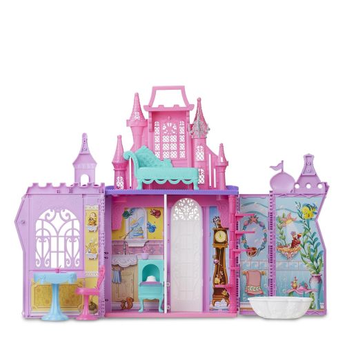 디즈니 Disney Princess Pop-Up Palace, Castle Playset with Handle and 13 Accessories, 5 Rooms, 2 Feet Tall