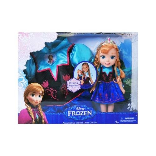 디즈니 Disney Frozen Anna Toddler Doll/Dress Combo