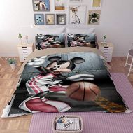 Disney EVDAY Cute Cartoon Mickey Mouse Super Soft Kids Duvet Cover Set Including 1Duvet Cover,2Pillowcases King Queen Full Twin Size