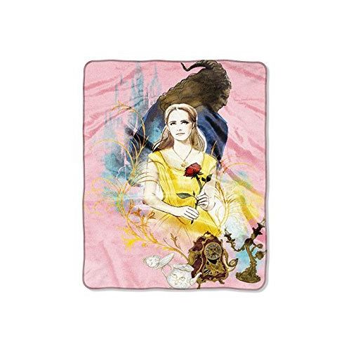  Disney Beauty and The Beast EXCLUSIVE Disney Beauty and the Beast - Belle Dreaming Double Sided Cloud Blanket - 40 inch x 50 inch. Luxuriously Soft and Warm. Double Sided Design (Toys R Us Exclusive)