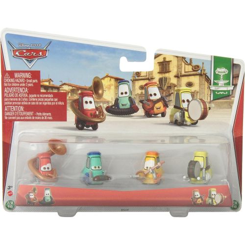  Disney Cars Toys Disney/Pixar Cars Festival Italiano Collection Uncle Topolinos Band 4 pack 1:55 Scale