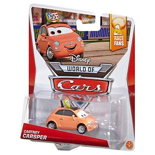  Disney Cars Toys Disney Pixar Cars Fiat with McQueen Sign Diecast Vehicle