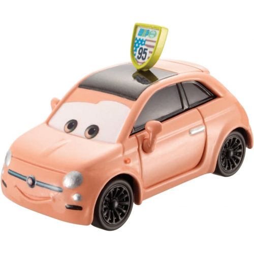  Disney Cars Toys Disney Pixar Cars Fiat with McQueen Sign Diecast Vehicle