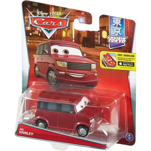  Disney Cars Toys Disney/Pixar Cruisin Tokyo Vic Vanley Diecast Vehicle (1:55 Scale)